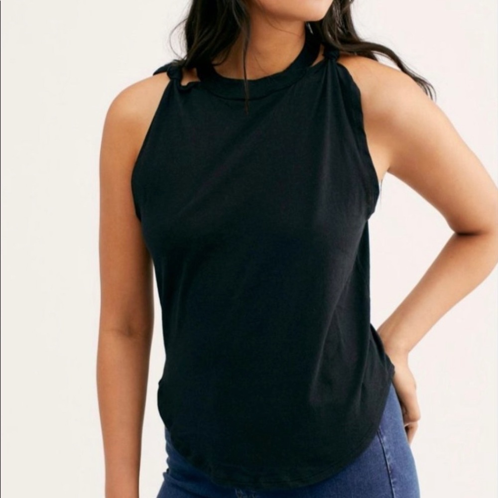 FREE PEOPLE WE THE FREE SLEEVELESS TWIST TANK TOP